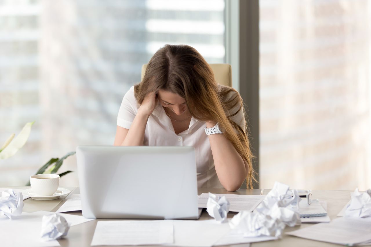 stresszes munkavállaló